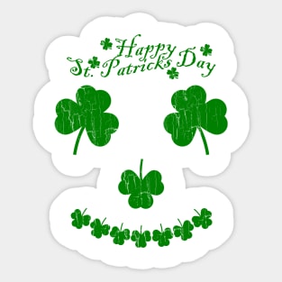 Funny T-Shirt Vintage Happy St Patrick's Day Sticker